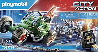 Foto 3 | Fuga En Karting De La Policía De Playmobil - Venta Internacional.