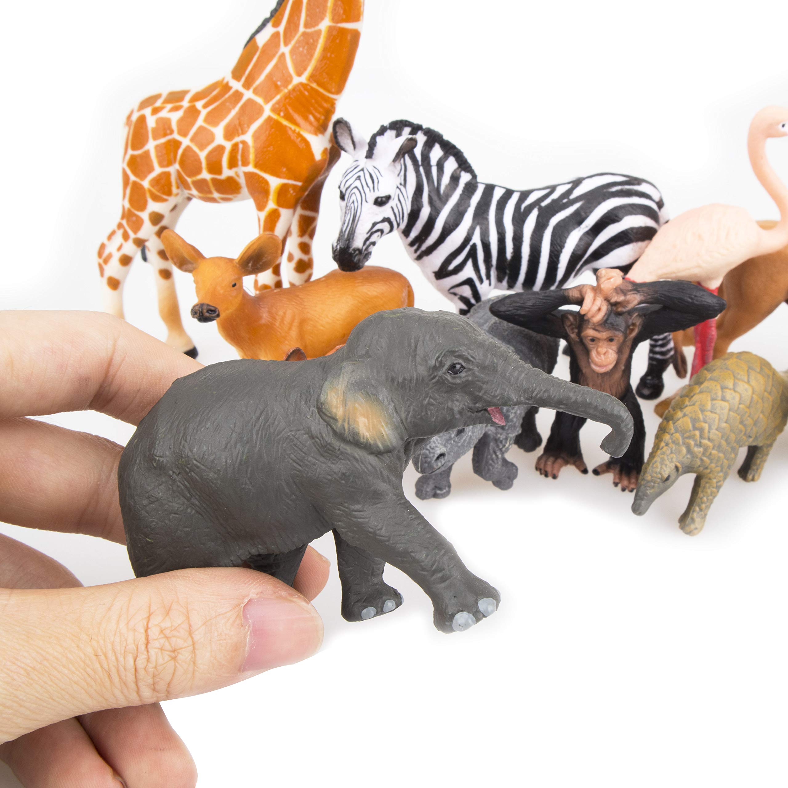 Foto 3 pulgar | Figuras De Animales Toymany Realistic Jungle & Zoo Animals X12 - Venta Internacional.