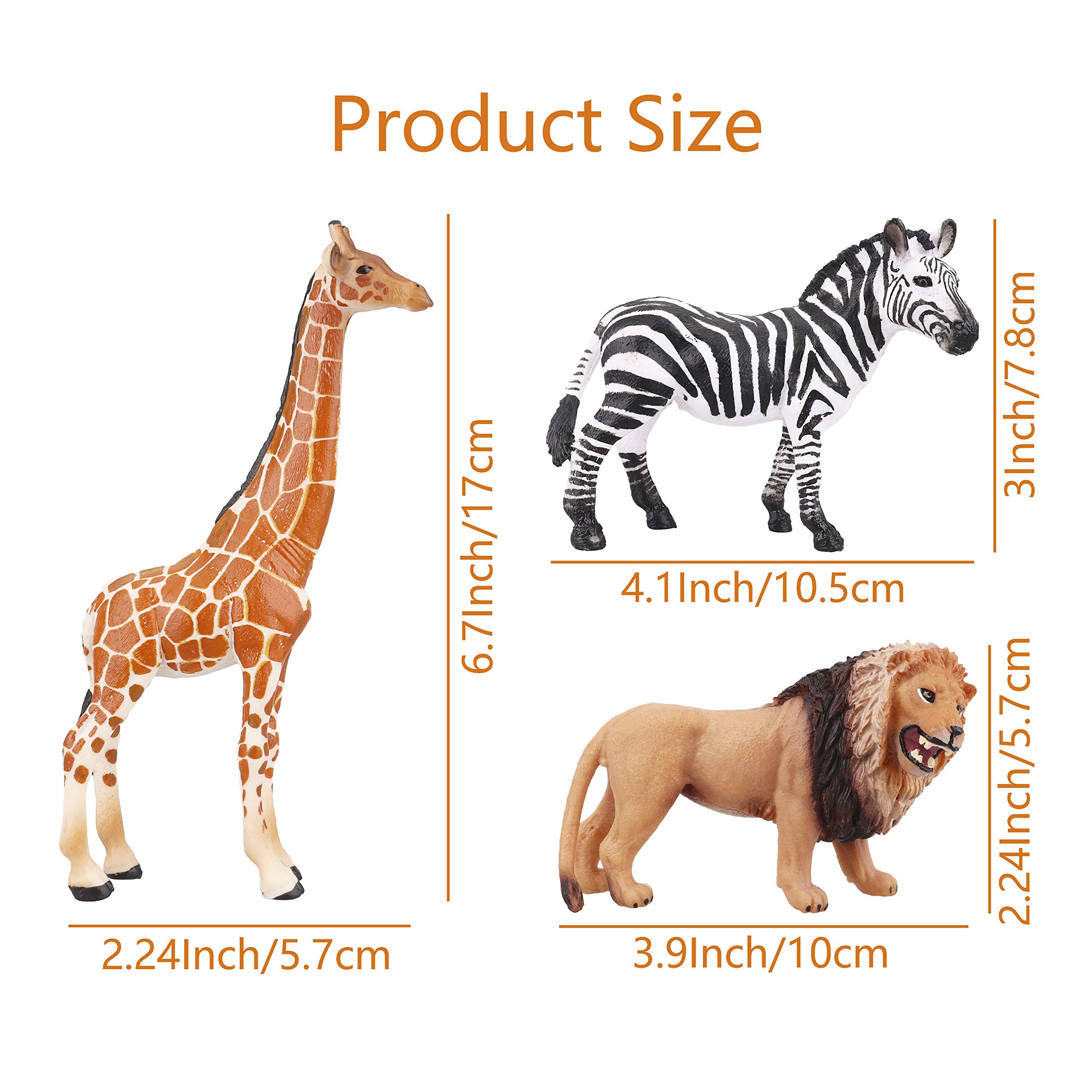 Foto 4 pulgar | Figuras De Animales Toymany Realistic Jungle & Zoo Animals X12 - Venta Internacional.