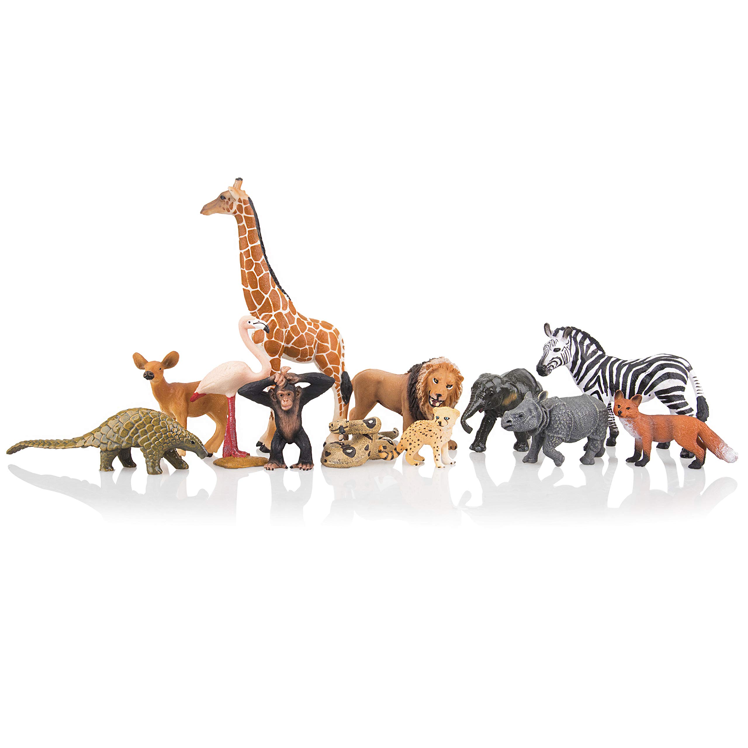 Foto 5 pulgar | Figuras De Animales Toymany Realistic Jungle & Zoo Animals X12 - Venta Internacional.