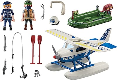 Foto 3 | Juguete De Hidroavión Policial Playmobil - Venta Internacional.