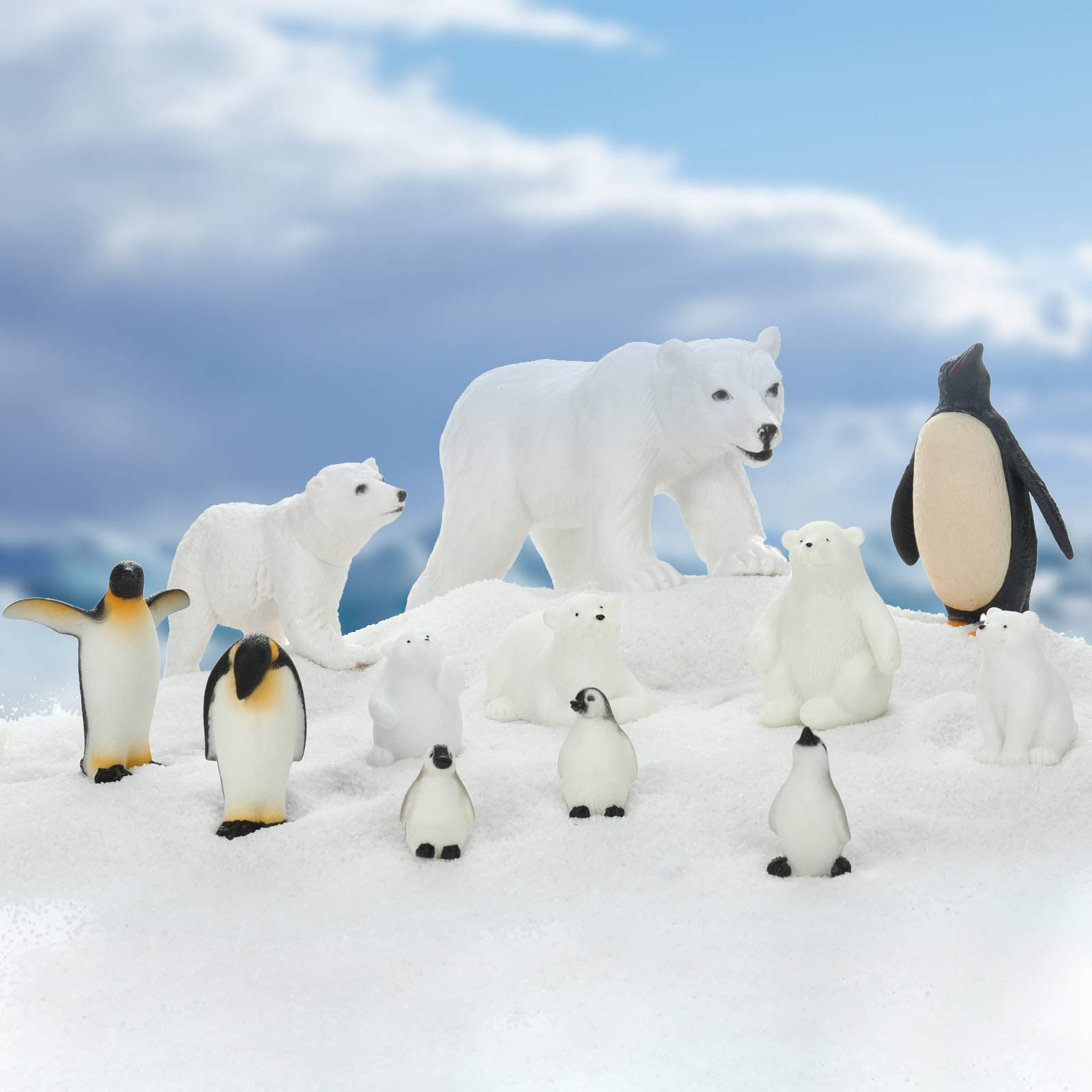 Foto 3 pulgar | Set De Figuras Sumind Realistic Polar Animal Bear Pingüino X12 - Venta Internacional.
