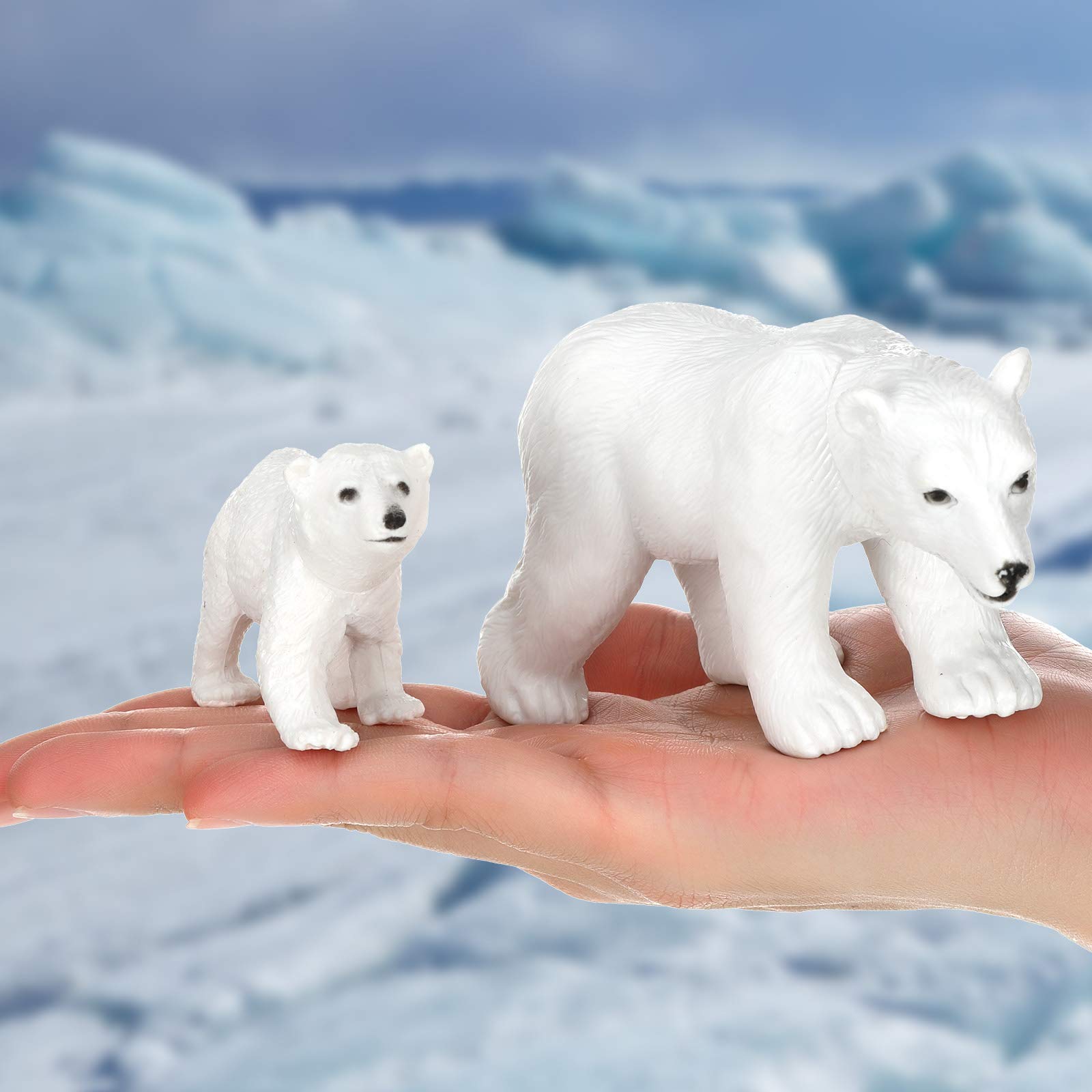 Foto 4 pulgar | Set De Figuras Sumind Realistic Polar Animal Bear Pingüino X12 - Venta Internacional.