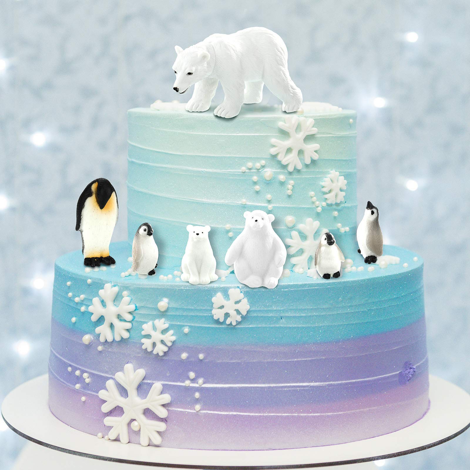 Foto 7 pulgar | Set De Figuras Sumind Realistic Polar Animal Bear Pingüino X12 - Venta Internacional.