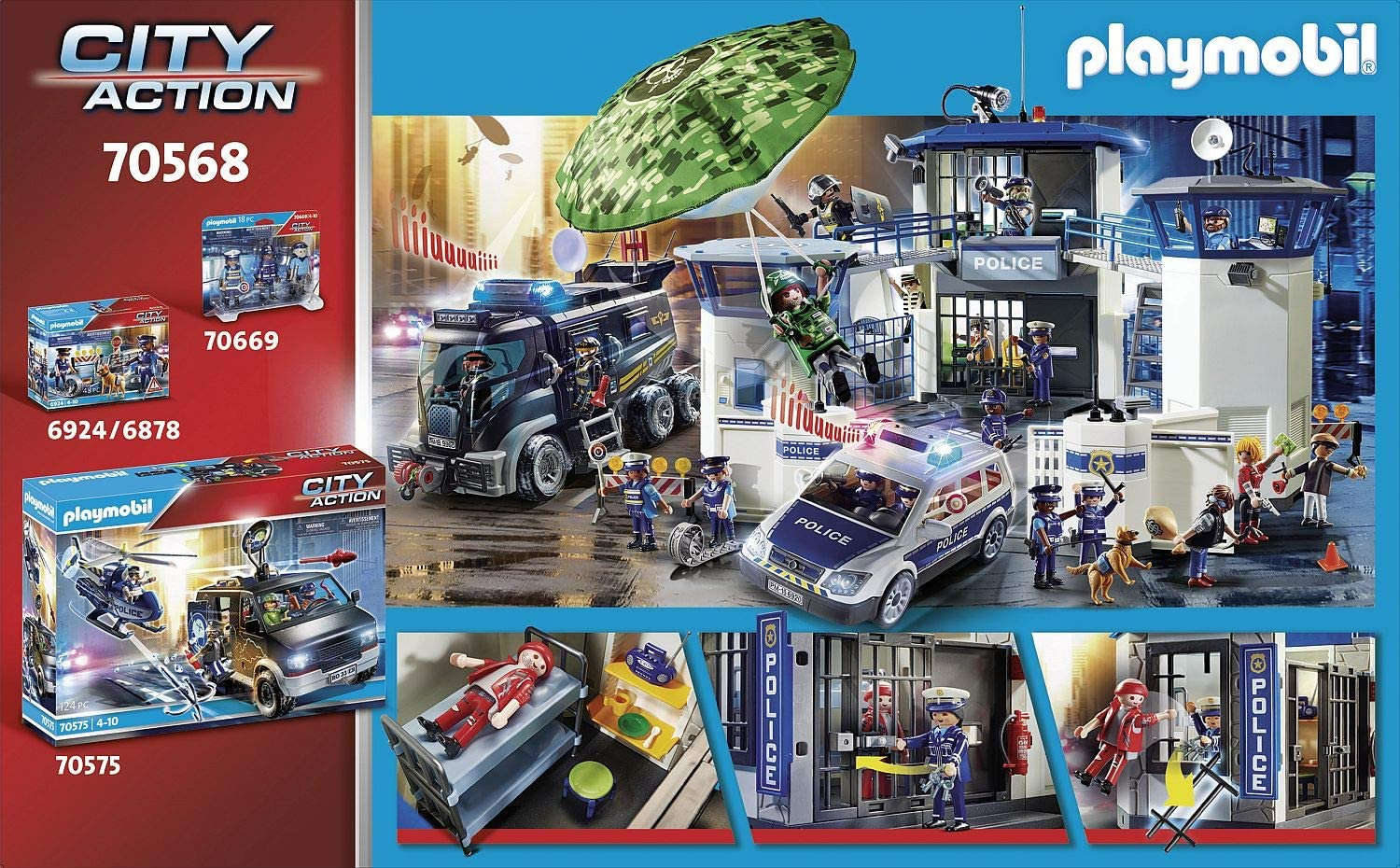 Foto 5 pulgar | Playmobil Prison Escape Multicolor, 46,0 X 28,4 X 11,9 Cm - Venta Internacional.