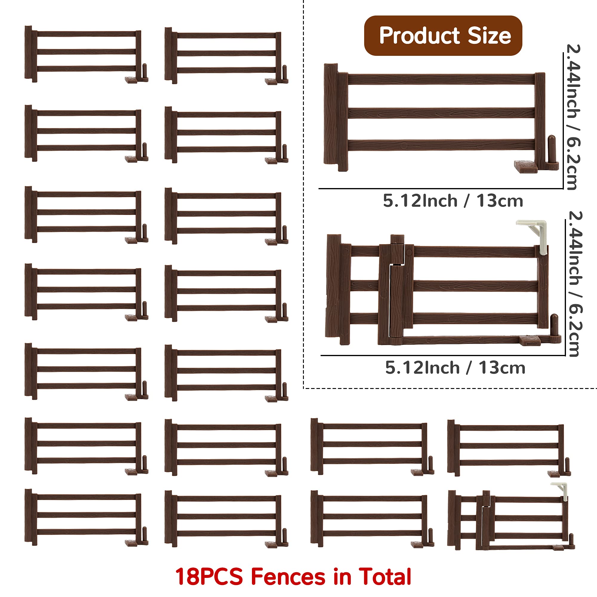 Foto 3 pulgar | Set De Juego Farm Animal Fences Toymany Corral Con Puerta, 18 Piezas - Venta Internacional.
