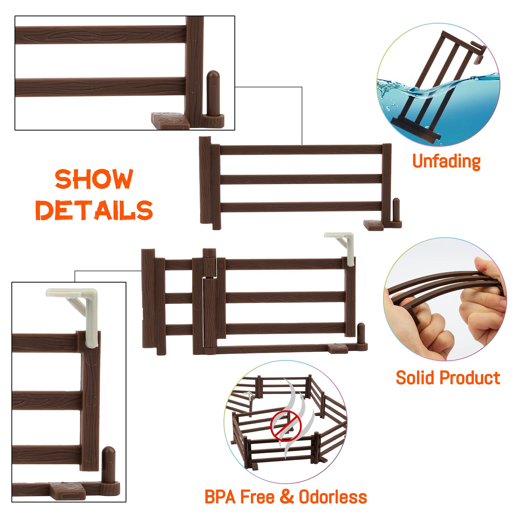 Foto 4 pulgar | Set De Juego Farm Animal Fences Toymany Corral Con Puerta, 18 Piezas - Venta Internacional.