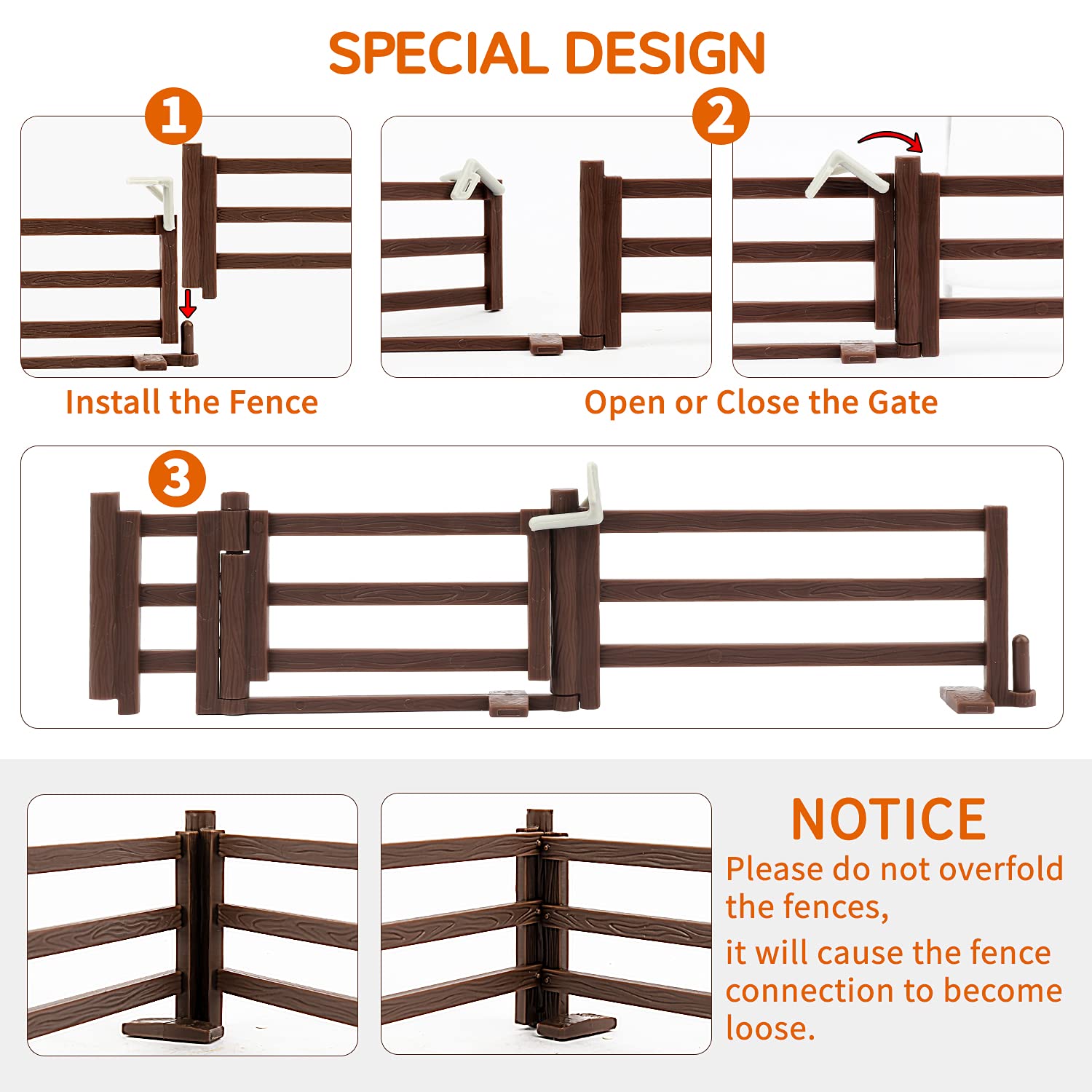 Foto 5 pulgar | Set De Juego Farm Animal Fences Toymany Corral Con Puerta, 18 Piezas - Venta Internacional.