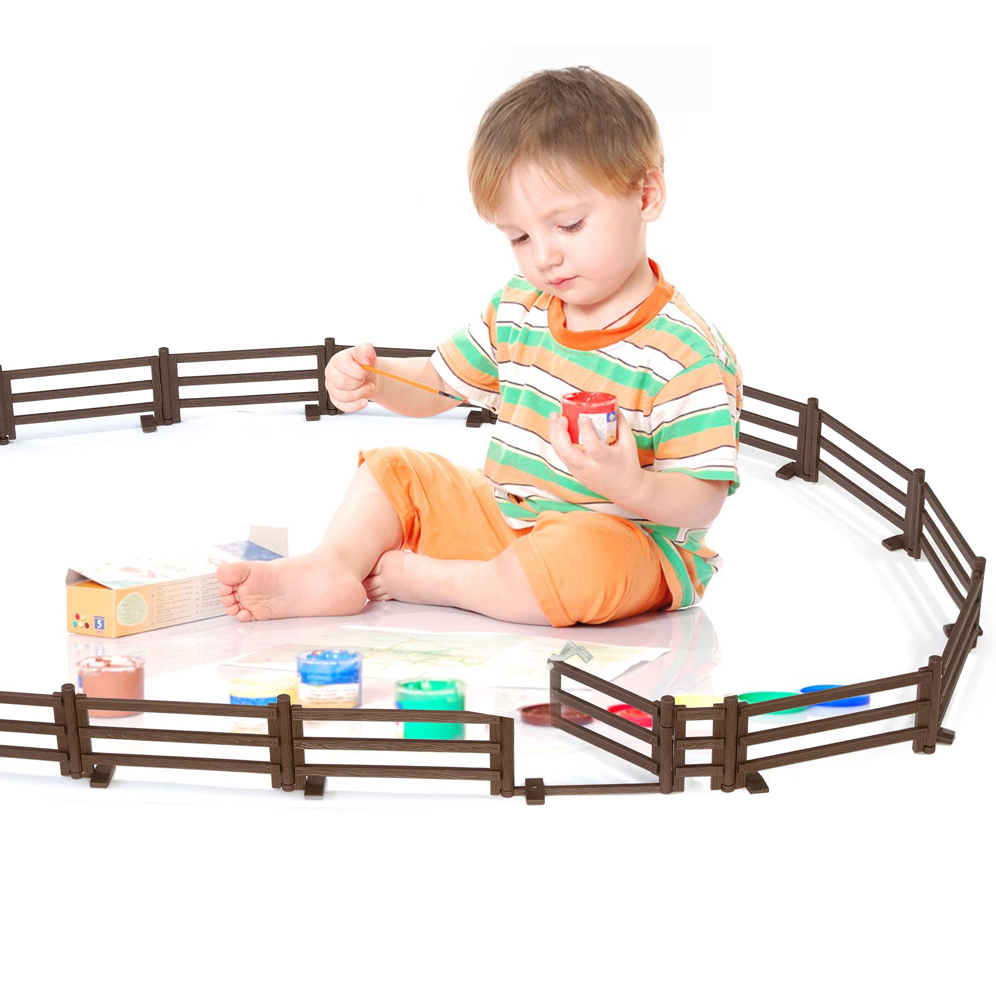 Foto 6 pulgar | Set De Juego Farm Animal Fences Toymany Corral Con Puerta, 18 Piezas - Venta Internacional.