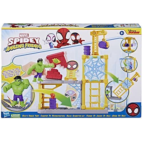 Foto 3 pulgar | Playset Hasbro Marvel Spidey Y Sus Increíbles Amigos Hulk's  - Venta Internacional.