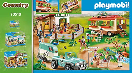 Foto 4 pulgar | Refugio Para Ponis Toy Playmobil Con Casa Móvil Para Niños De Más De 4 Años - Venta Internacional.