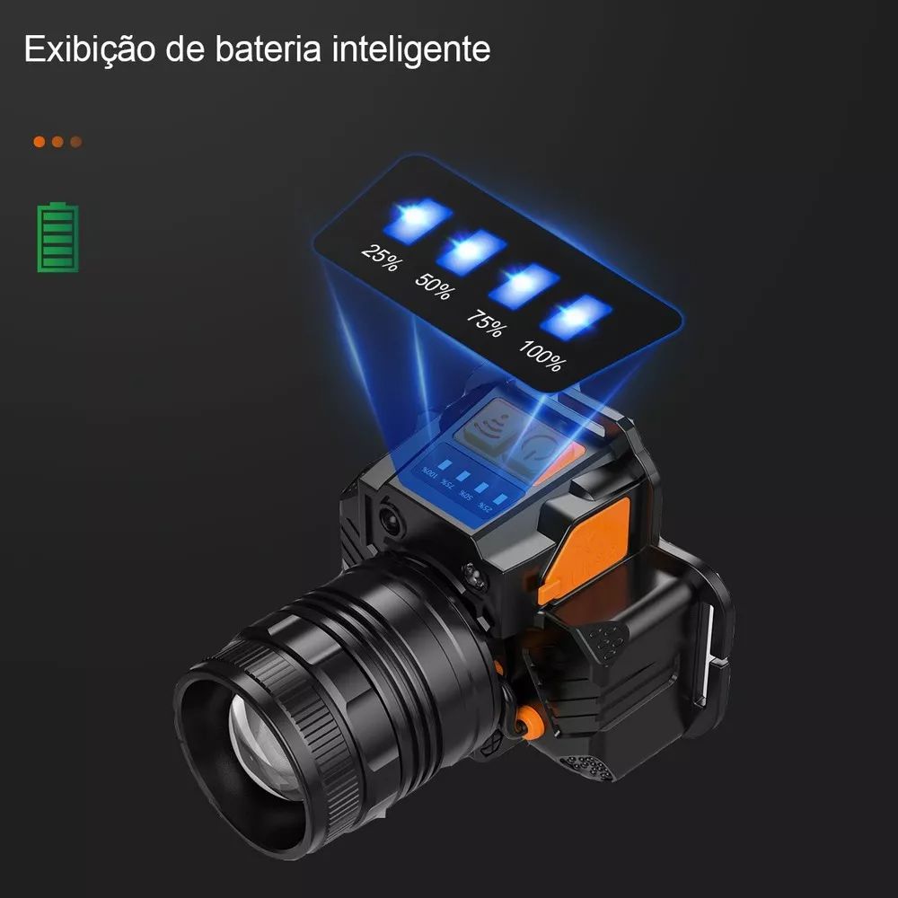 Foto 5 pulgar | Farol Para Faros Resistente Al Agua 300 Lúmenes 2000 Mah - Venta Internacional