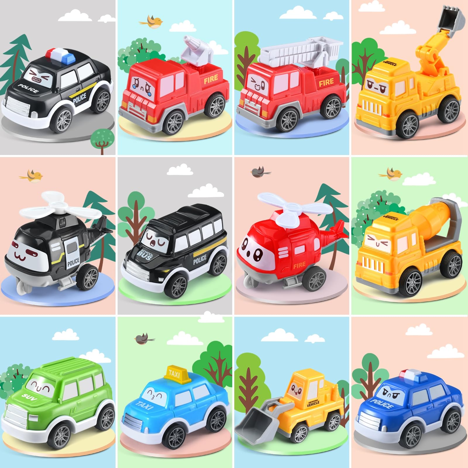 Foto 5 | Juego De Coche De Juguete Doloowee Para Niños Pequeños Con Tapete De Juego De 12 A 18 Meses - Venta Internacional.