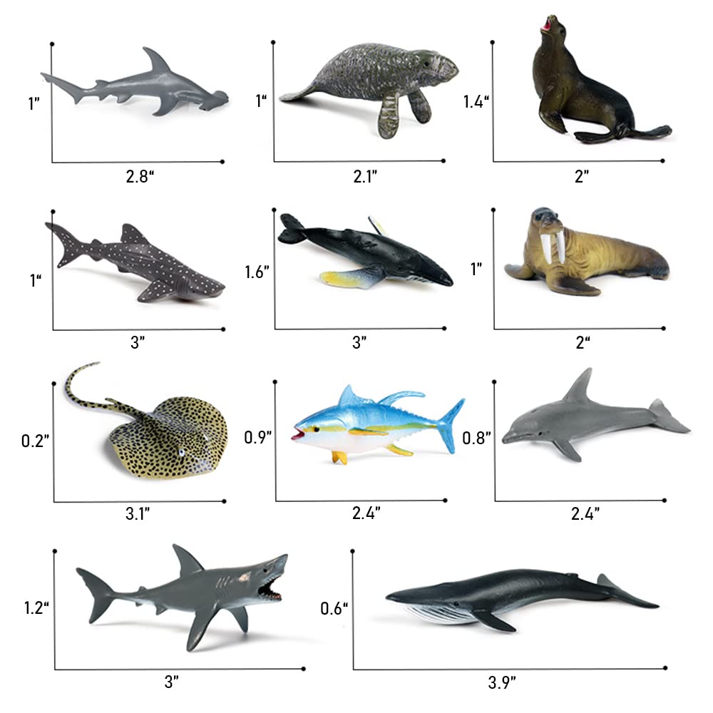 Foto 5 pulgar | Juego De Minifiguras De Animales Oceánicos Rcomg, 32 Piezas, Con Tiburones Y Ballenas - Venta Internacional.