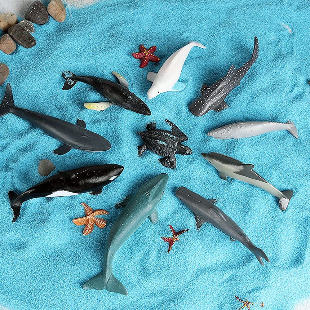 Foto 6 pulgar | Juego De Minifiguras De Animales Oceánicos Rcomg, 32 Piezas, Con Tiburones Y Ballenas - Venta Internacional.