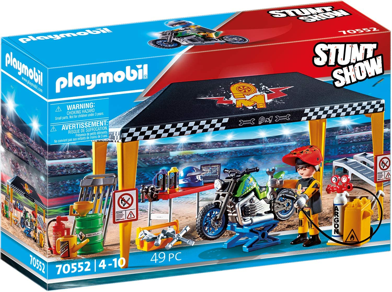 Foto 2 pulgar | Carpa Playmobil Stunt Show Service, Multicolor, 28,4 X 18,7  - Venta Internacional.