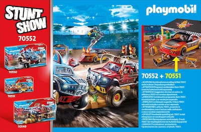 Foto 3 | Carpa Playmobil Stunt Show Service, Multicolor, 28,4 X 18,7 - Venta Internacional.
