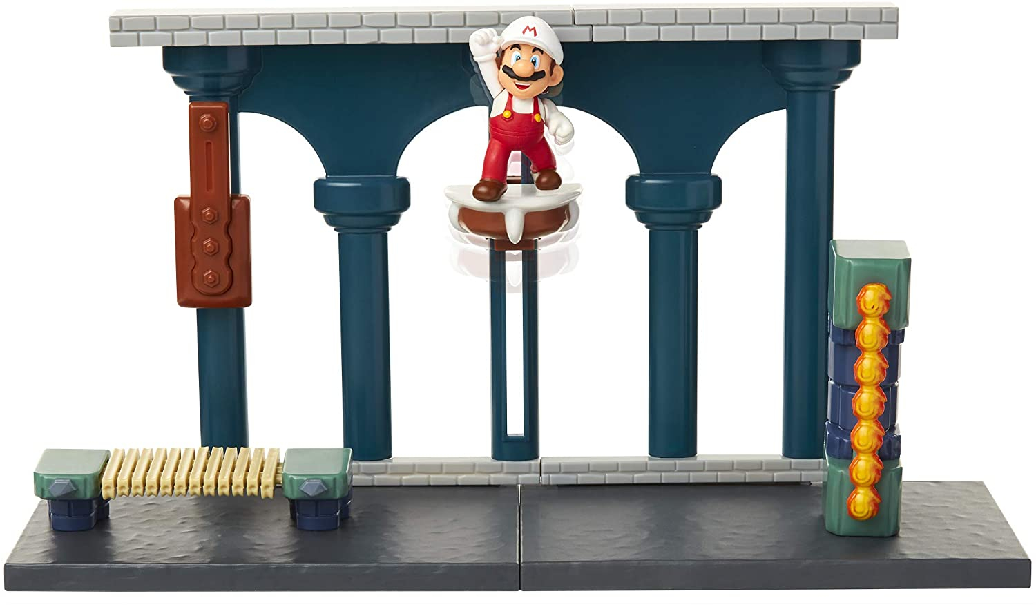 Foto 7 | Set De Juego Super Mario Nintendo Lava Castle Con Fire Mario 2.5 - Venta Internacional.