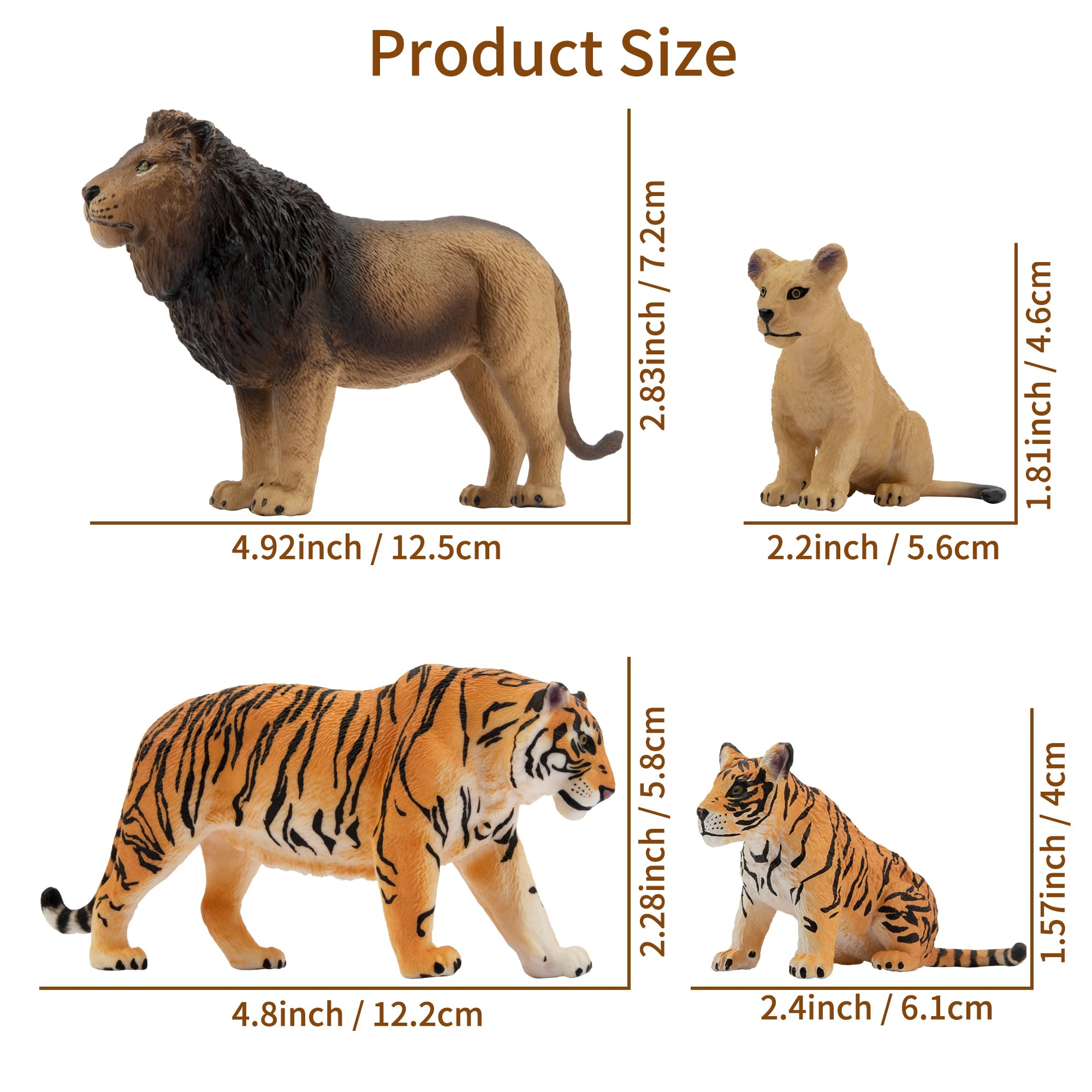 Foto 5 | Set De Figuras De Animales Toymany, 8 Unidades, De 2 A 5 Años, Con Animales Bebés - Venta Internacional.