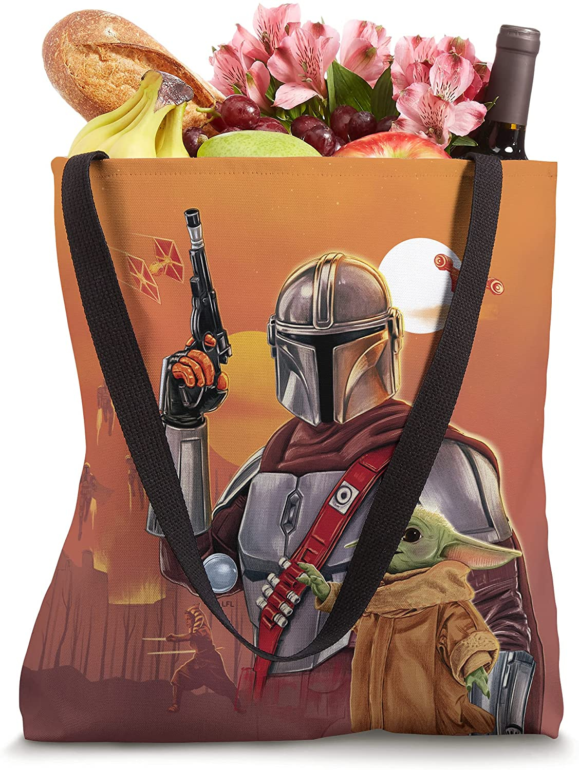 Foto 5 pulgar | Bolso Tote Star Wars: The Mandalorian y Grogu Space Western - Venta Internacional