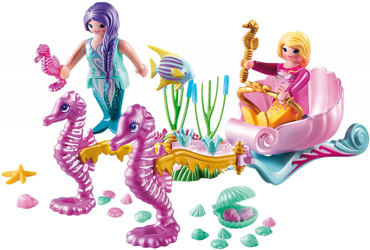 Foto 4 pulgar | Playset Playmobil Seahorse Carriage Con Paquete De Figuras - Venta Internacional.