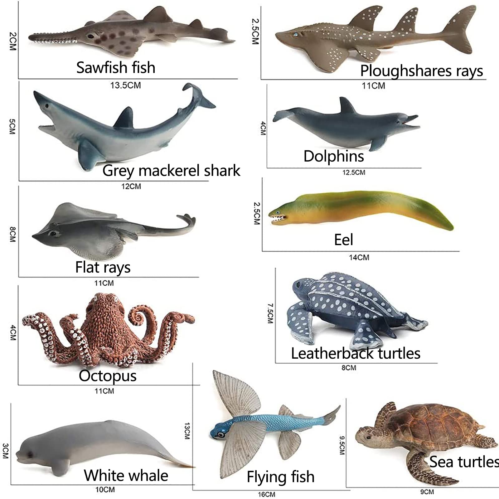Foto 7 pulgar | Set De Figuras De Animales Marinos De Bath Set Toys Fantarea Ocean Sea (12 Unidades) - Venta Internacional.