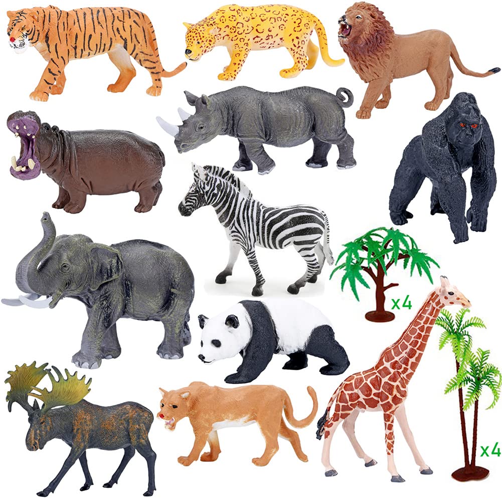 Foto 5 | Figurines Toys Bolzra Safari Animals Con Alfombrilla Para Juegos Y Actividades, 22 Unidades - Venta Internacional.