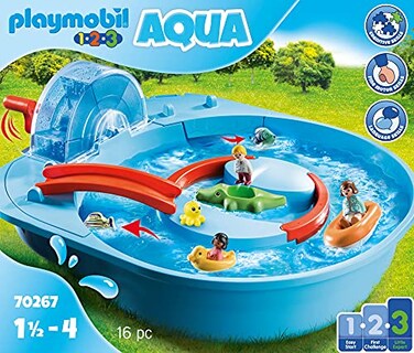 Foto 3 | Parque Acuático Playmobil 1.2.3 Aqua Splish Splash - Venta Internacional.