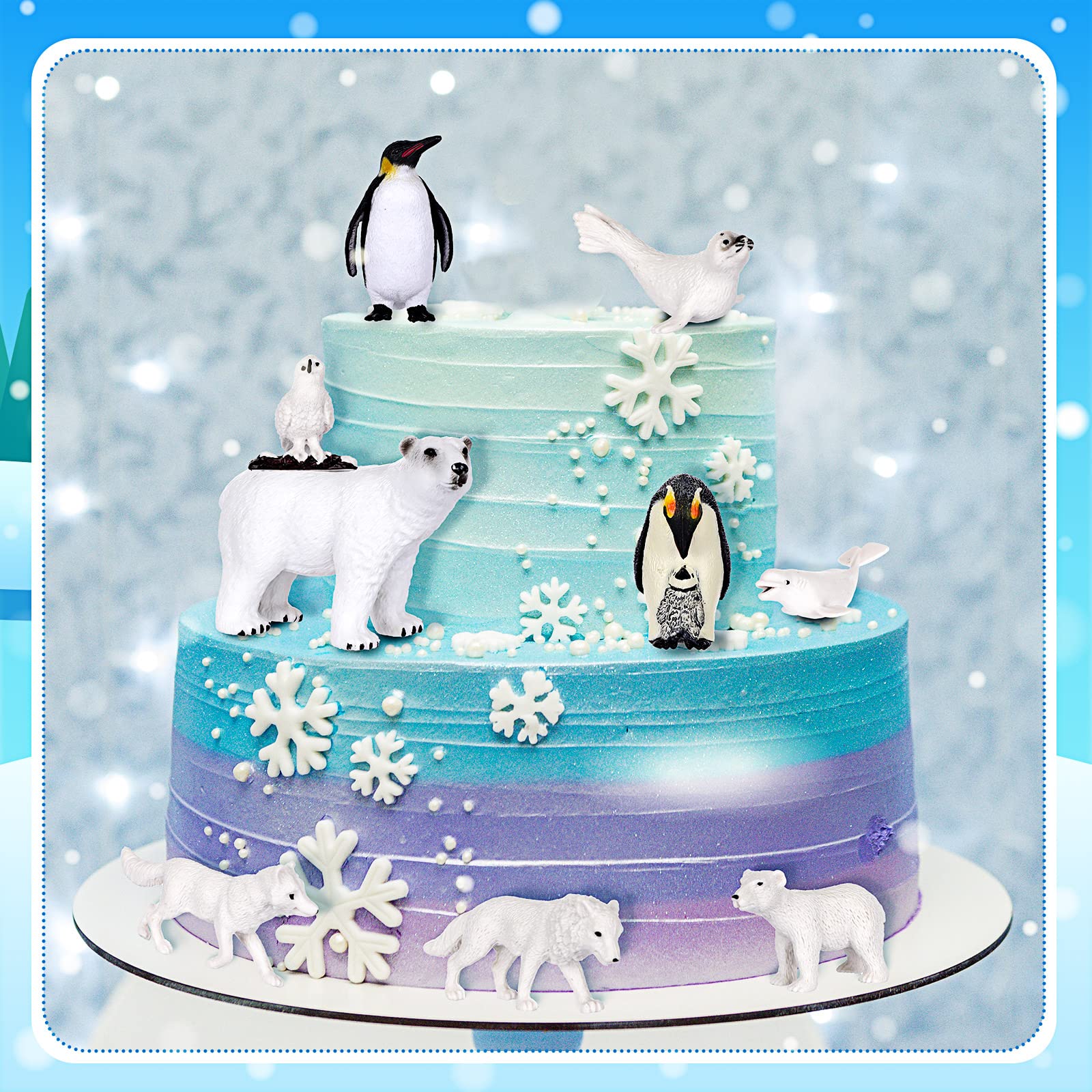 Foto 7 pulgar | Set De Juguetes Arctic Animal, 19 Unidades, Con Figuras De Animales Polares Para Niños - Venta Internacional.