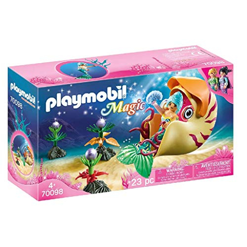 Foto 2 pulgar | Góndola Playmobil Con Sirena Y Caracol Marino - Venta Internacional.