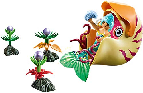 Foto 3 pulgar | Góndola Playmobil Con Sirena Y Caracol Marino - Venta Internacional.