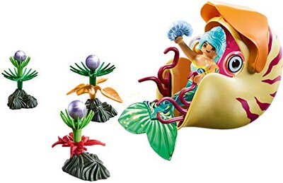 Foto 2 | Góndola Playmobil Con Sirena Y Caracol Marino - Venta Internacional.