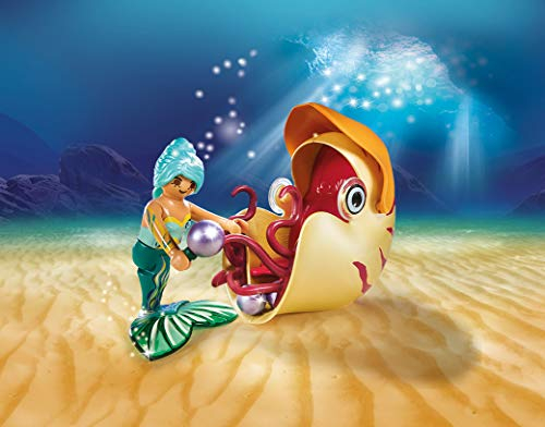 Foto 6 pulgar | Góndola Playmobil Con Sirena Y Caracol Marino - Venta Internacional.
