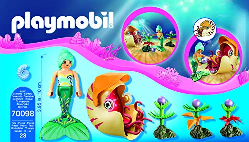 Foto 7 pulgar | Góndola Playmobil Con Sirena Y Caracol Marino - Venta Internacional.