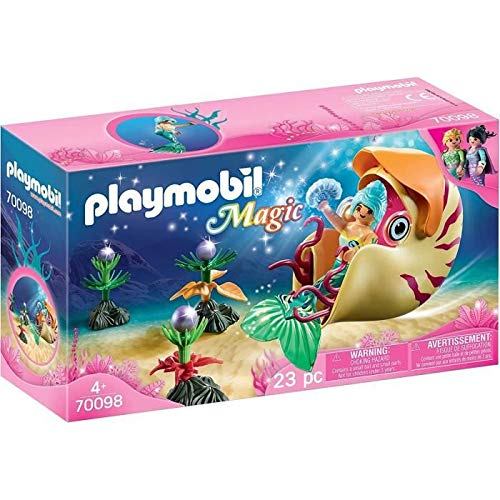 Foto 8 pulgar | Góndola Playmobil Con Sirena Y Caracol Marino - Venta Internacional.