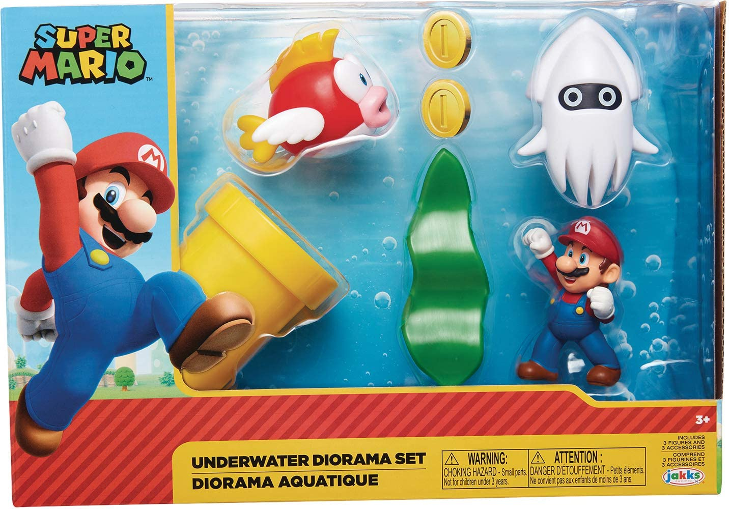 Foto 2 pulgar | Set De Diorama Con Figuras Super Mario Para Nintendo Underwa - Venta Internacional.