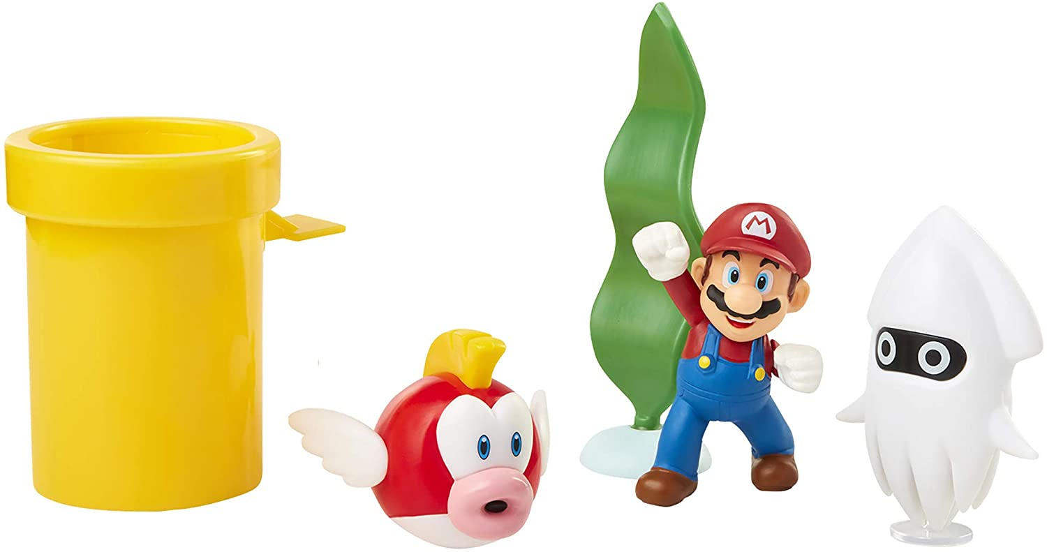 Foto 4 pulgar | Set De Diorama Con Figuras Super Mario Para Nintendo Underwa - Venta Internacional.