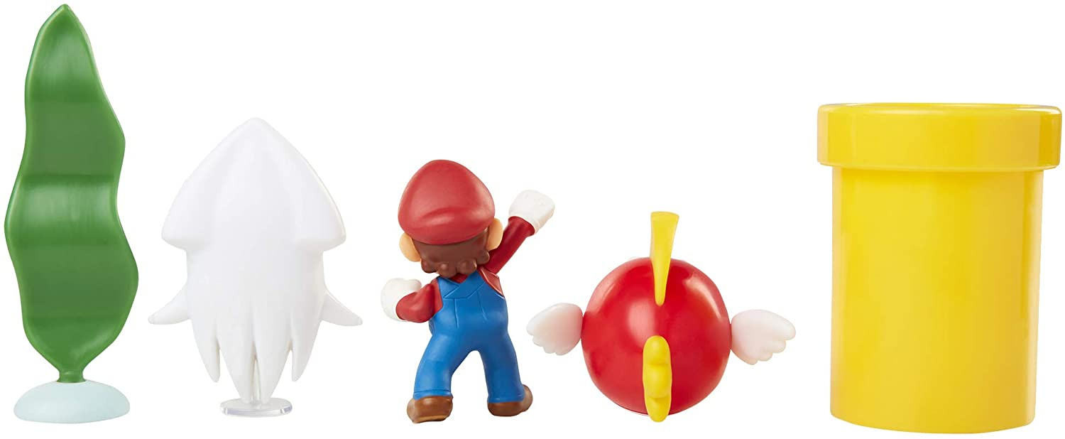 Foto 8 pulgar | Set De Diorama Con Figuras Super Mario Para Nintendo Underwa - Venta Internacional.