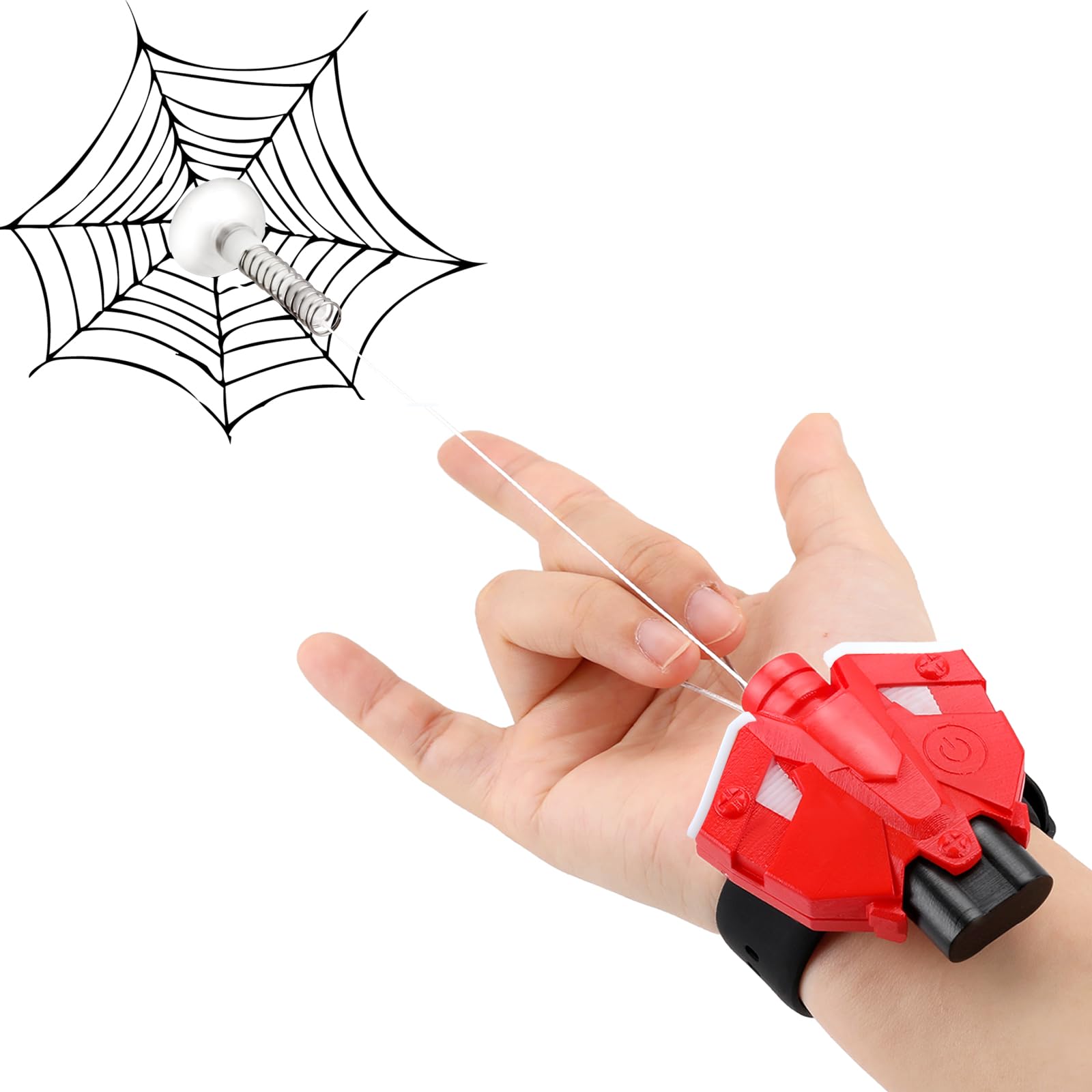 Foto 2 pulgar | Juego De Tiradores Web Launcher String Shooters, Seda De Araña, Para Niños, Color Rojo Y Blanco - Venta Internacional.