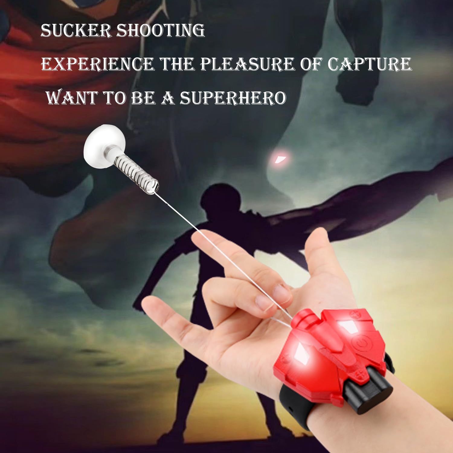 Foto 3 pulgar | Juego De Tiradores Web Launcher String Shooters, Seda De Araña, Para Niños, Color Rojo Y Blanco - Venta Internacional.