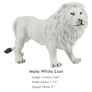 Foto 3 | Figura de Juguete Funshowcase de Animales de la Jungla Africana con León Blanco 8 cm