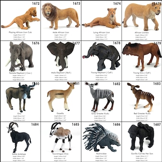 Foto 3 | Figuras Gigantes de Animales de La Jungla Africana Juguetes Funshowcase - Venta Internacional