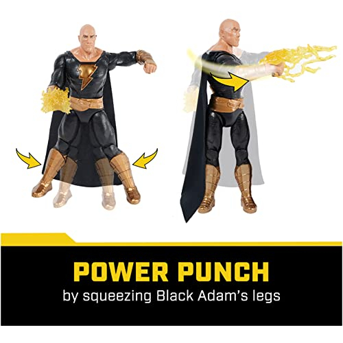 Foto 3 pulgar | Figura de Acción Power Punch Black Adam- Venta Internacional