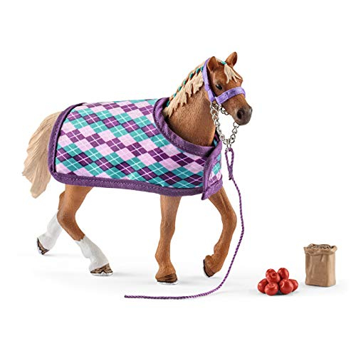 Foto 7 pulgar | Set de Juego Schleich Horse Club Pura Sangre Inglesa con Manta - Venta Internacional