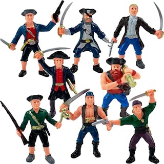 Foto 1 | Juego de 8 Figuras de Piratas en Varias Poses - Venta Internacional