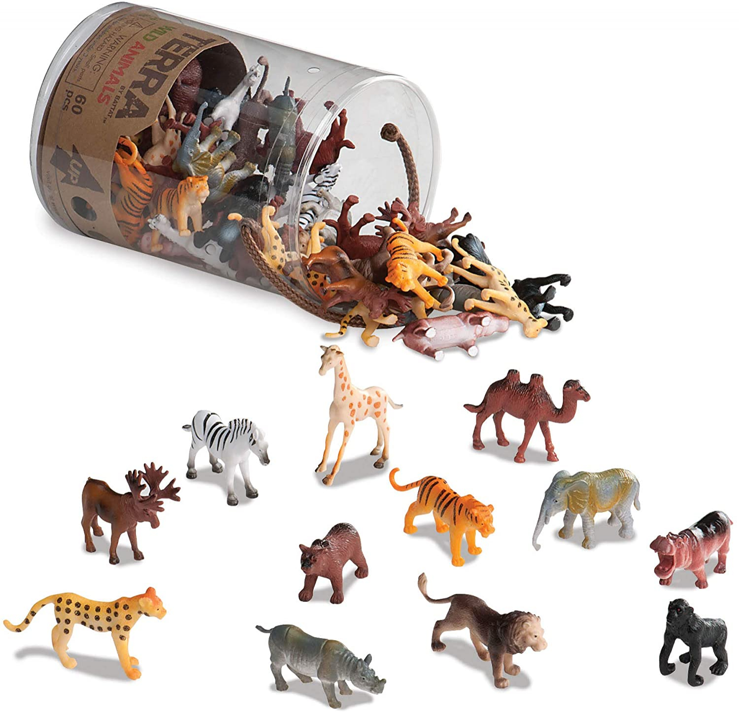 Foto 1 | Animales Salvajes en Miniatura Terra de Battat 60 Piezas - Venta Internacional