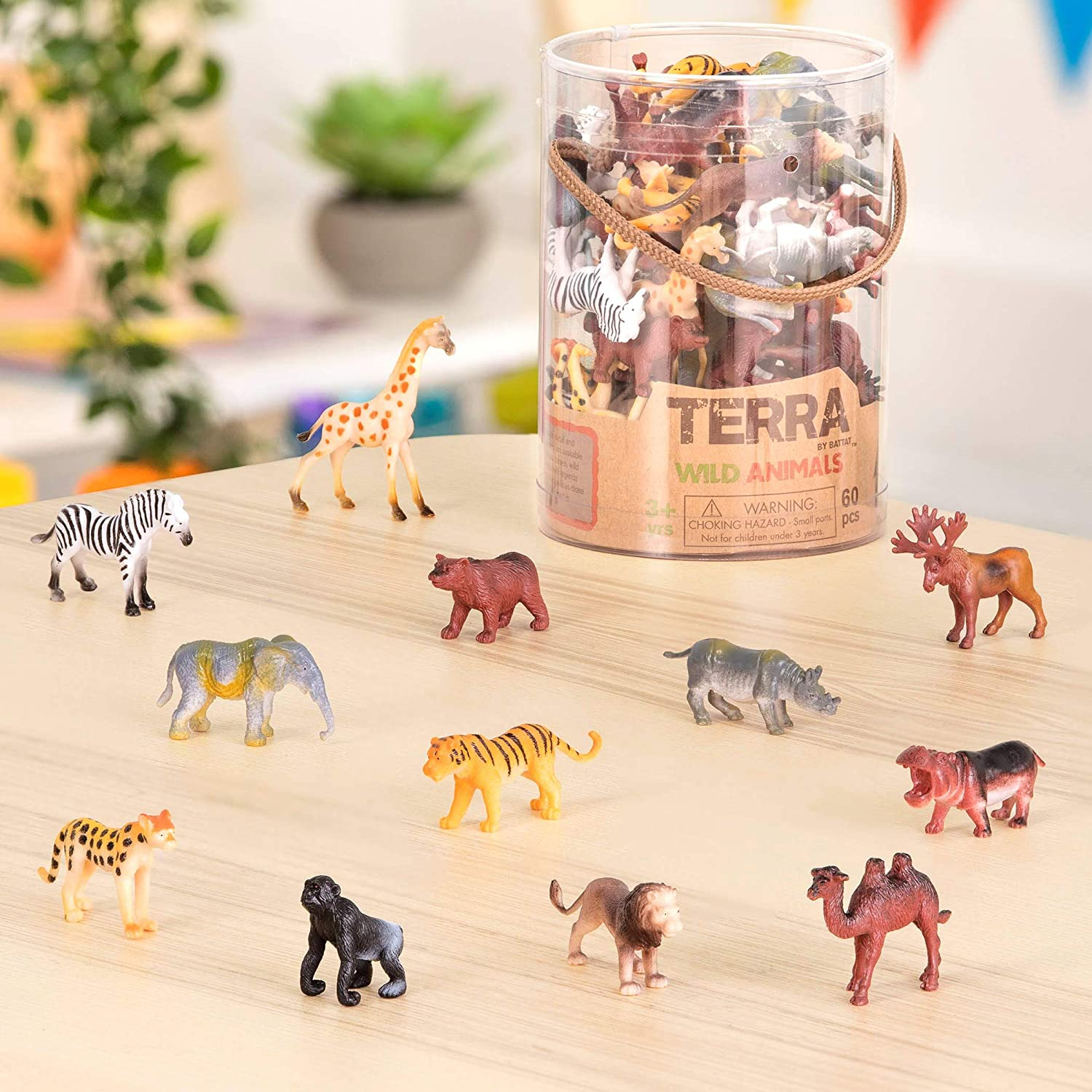 Foto 7 | Animales Salvajes en Miniatura Terra de Battat 60 Piezas - Venta Internacional