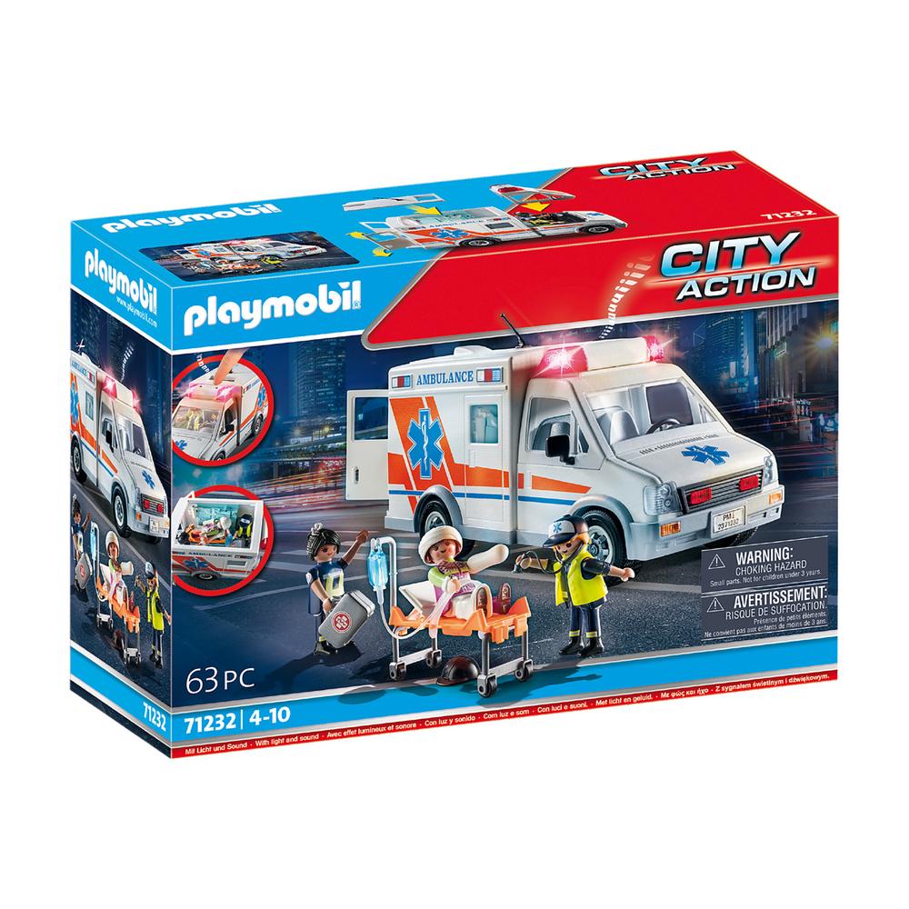 Set de Juego Playmobil City Action: Ambulancia 71232