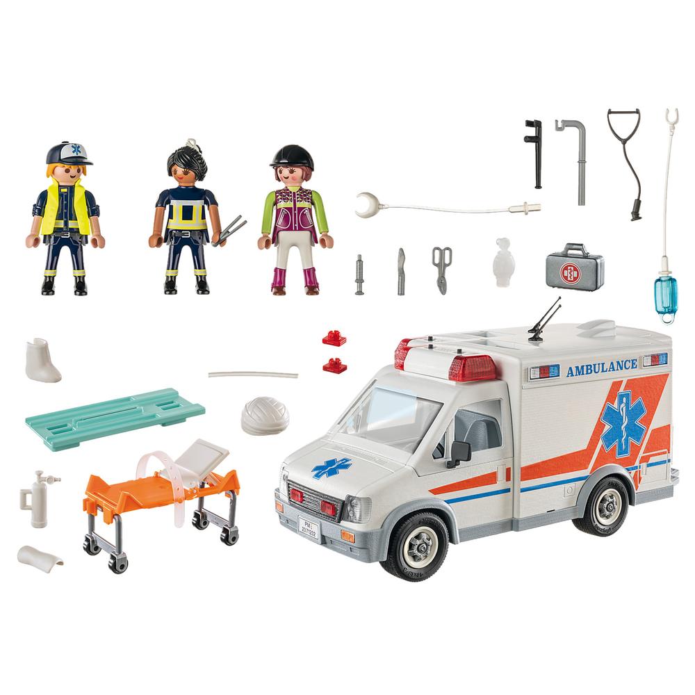 Foto 3 pulgar | Set de Juego Playmobil City Action: Ambulancia 71232