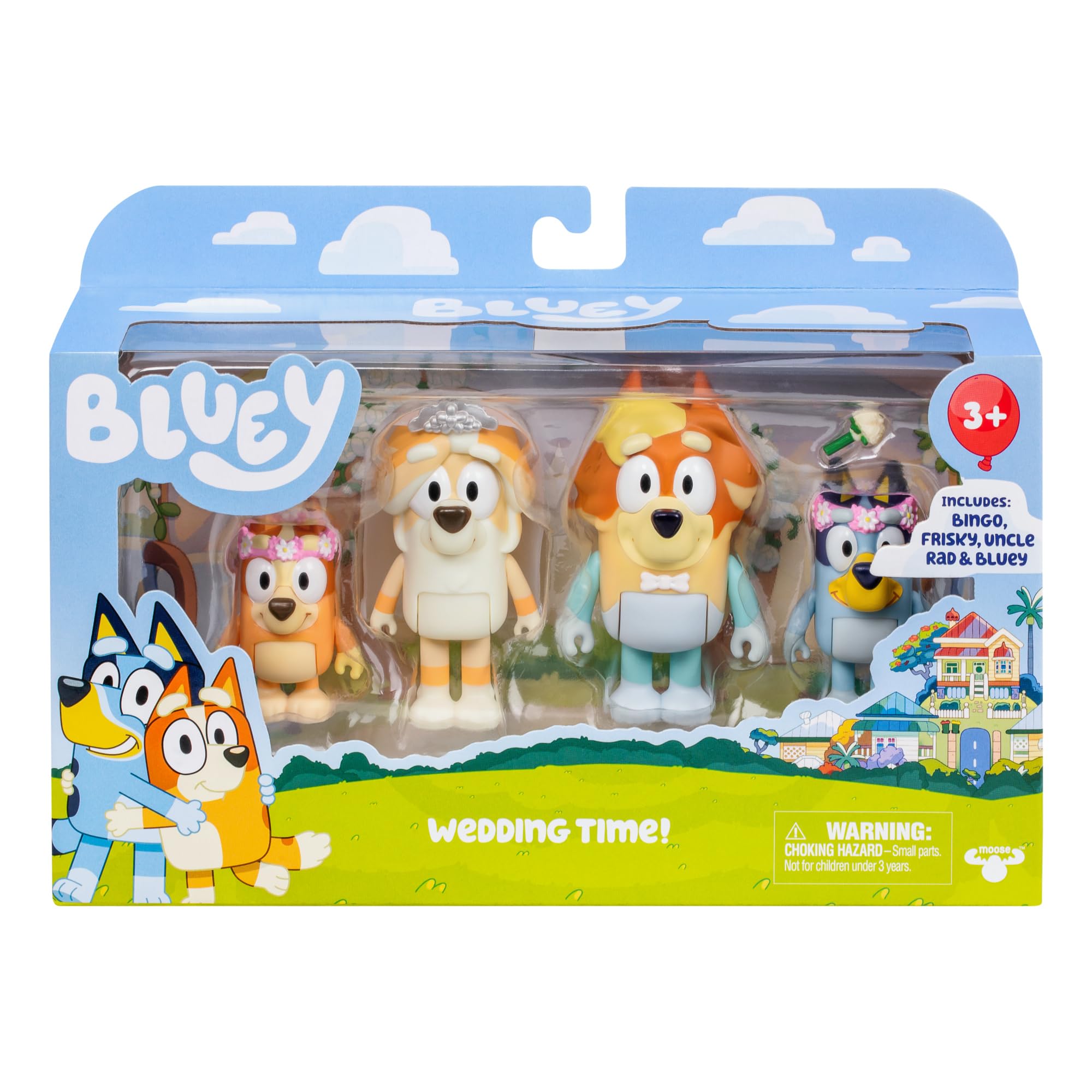 Foto 4 pulgar | Figura Bluey Wedding Time con Uncle Rad y Frisky 4 Piezas - Venta Internacional